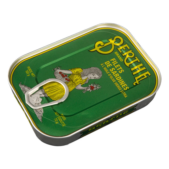 Fileter af Luksus Atlanterhavssardiner i Ekstra Jomfruolivenolie - Berthe
