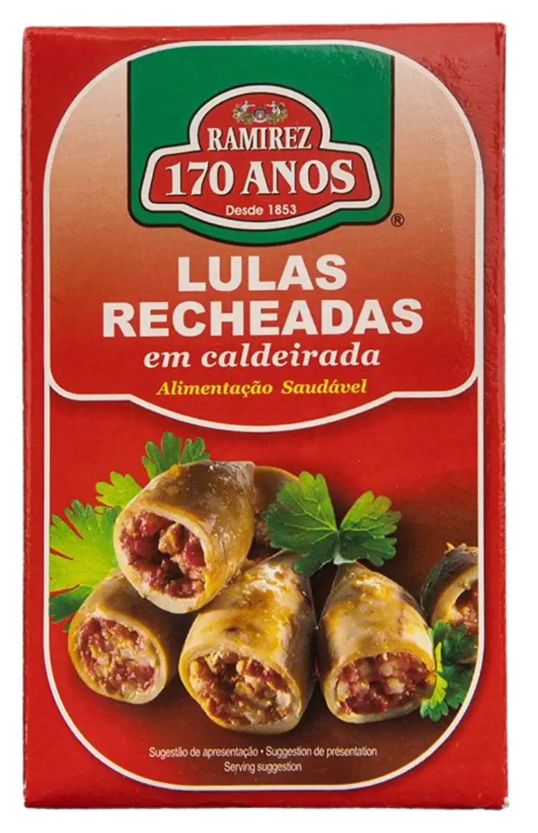 Ramirez Lulas Recheadas – portugisiske fyldte blæksprutter i dåse