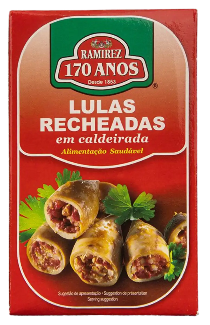 Ramirez Lulas Recheadas – portugisiske fyldte blæksprutter i dåse